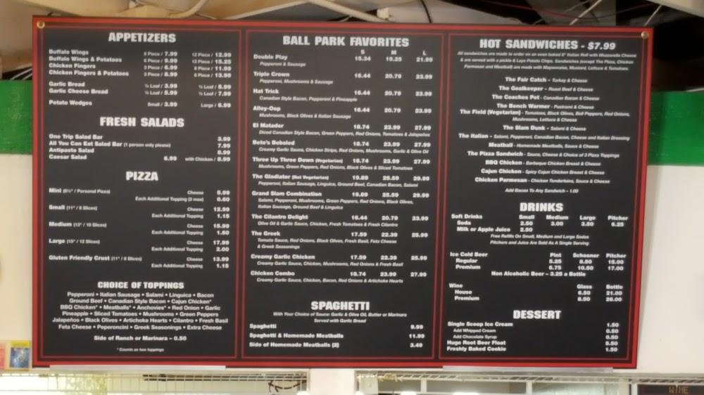 Ball Park Pizza Menu image 3